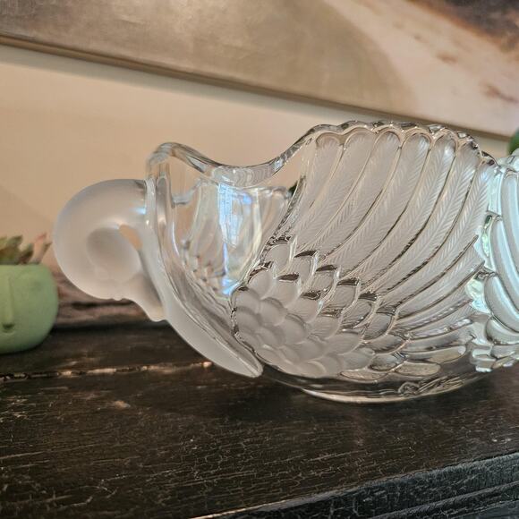 Mikasa Walther Crystal Swan Serving Bowl - West Germany 1970-1980 - Picture 2 of 10
